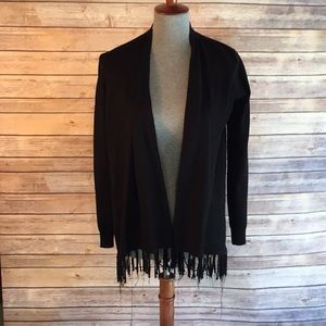 Fringe Sweater in Black